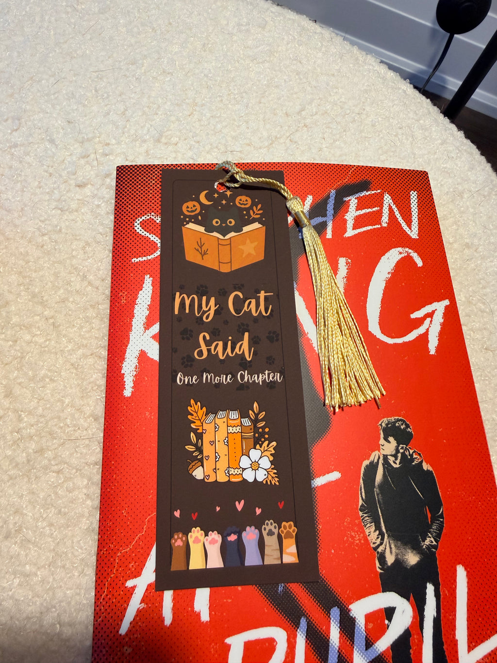 My Cat Said One More Chapter Bookmark | Cute Cat Reading Bookmark