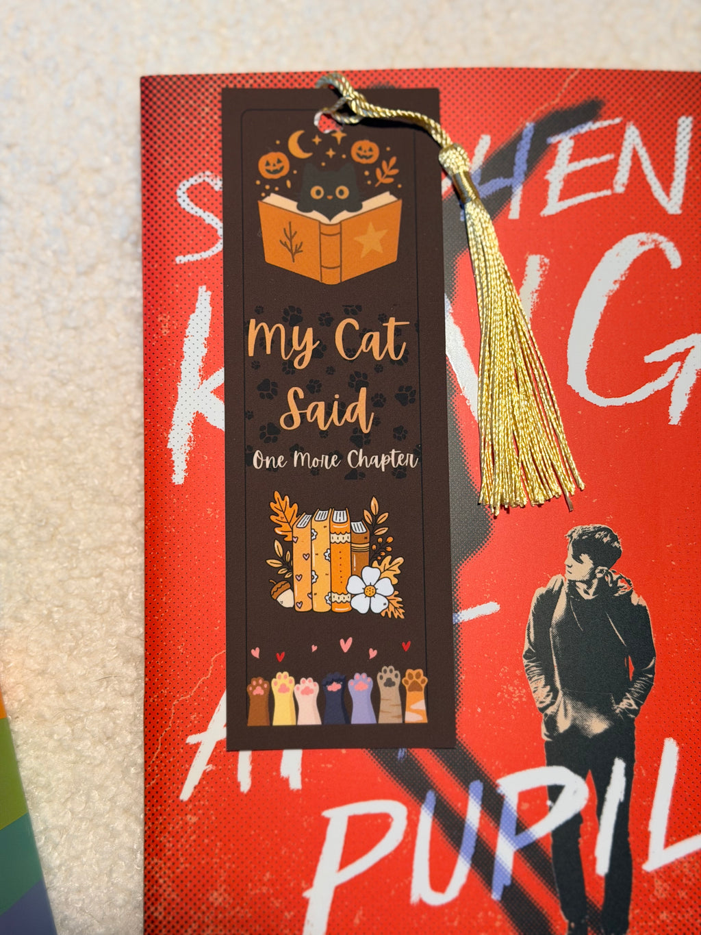 My Cat Said One More Chapter Bookmark | Cute Cat Reading Bookmark