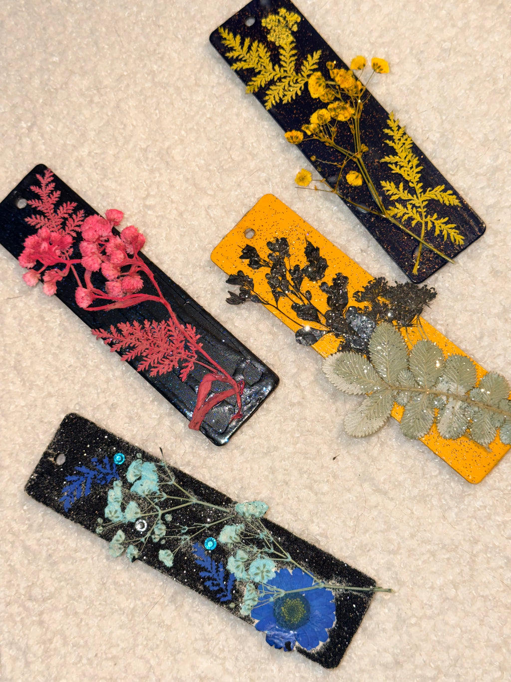 Botanical Stardust™ Handmade Wooden Bookmark