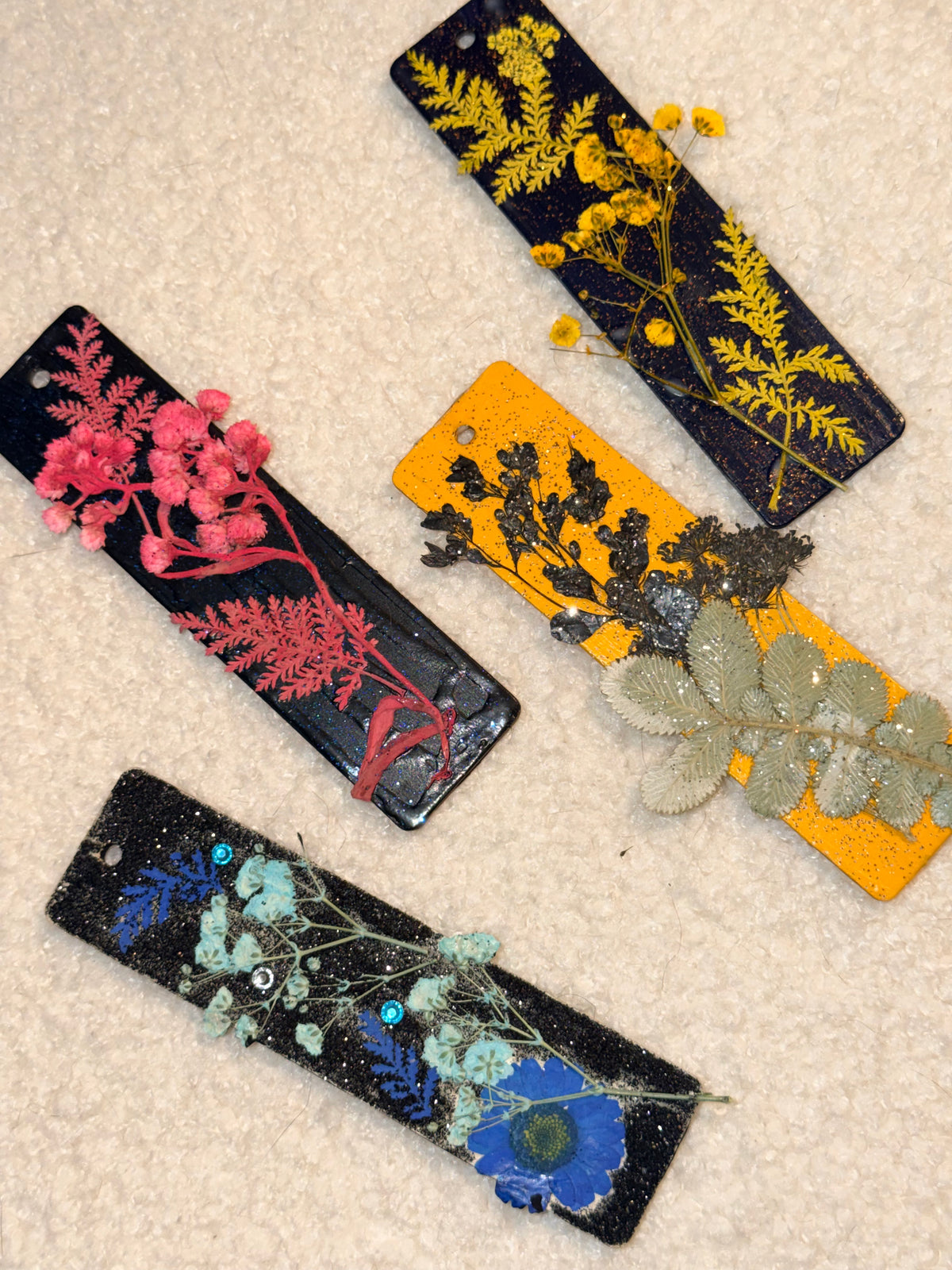 Botanical Stardust™ Handmade Wooden Bookmark