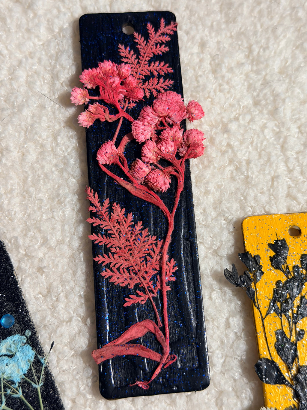 Botanical Stardust™ Handmade Wooden Bookmark