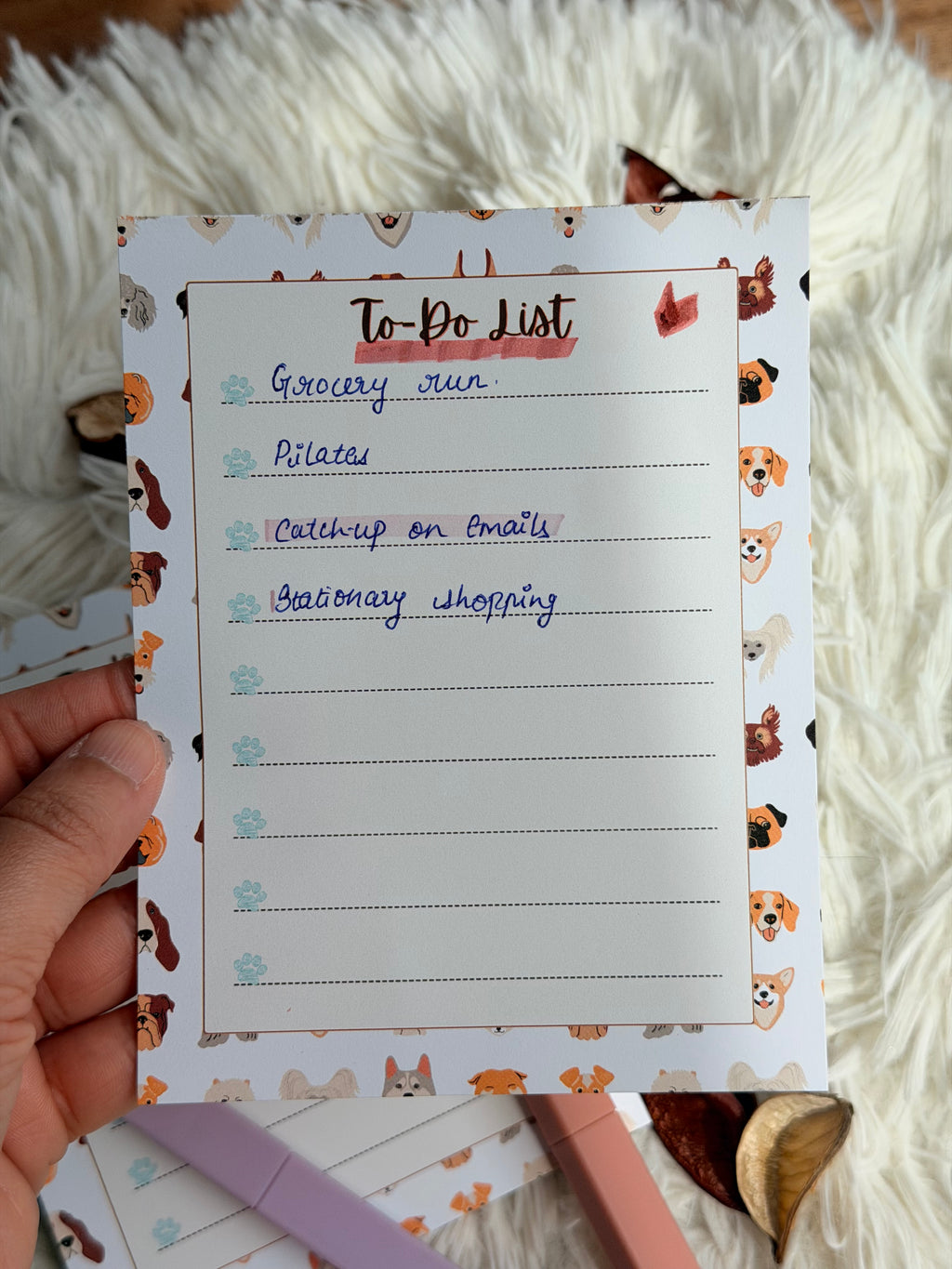 Dog Lover To-Do List Notepad – 50 Pages