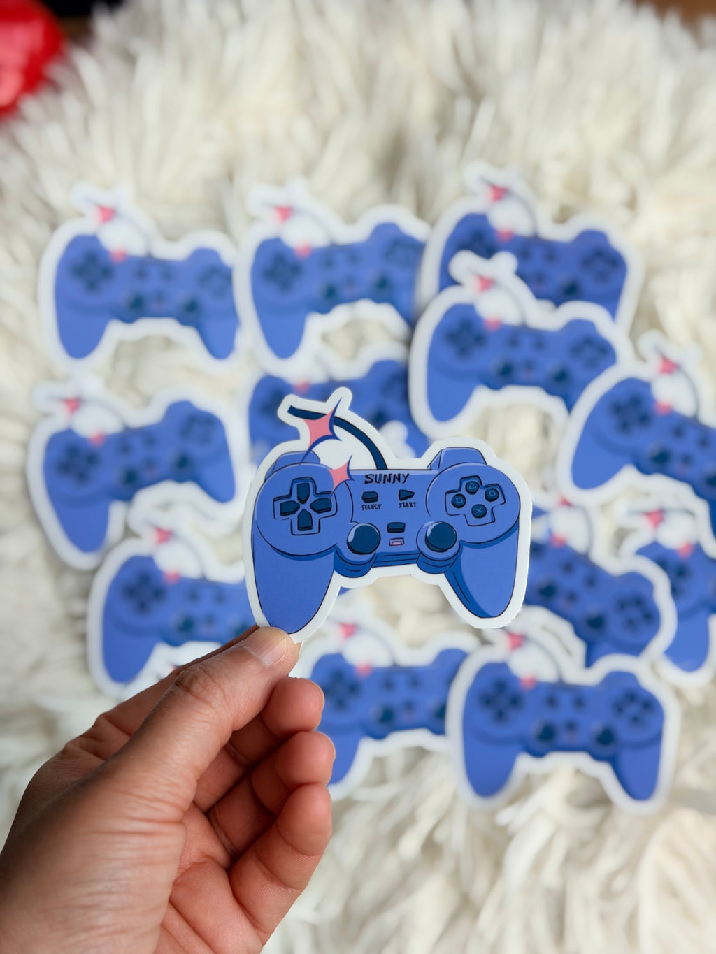 Retro Gamer Controller Lo-Fi Vinyl Sticker