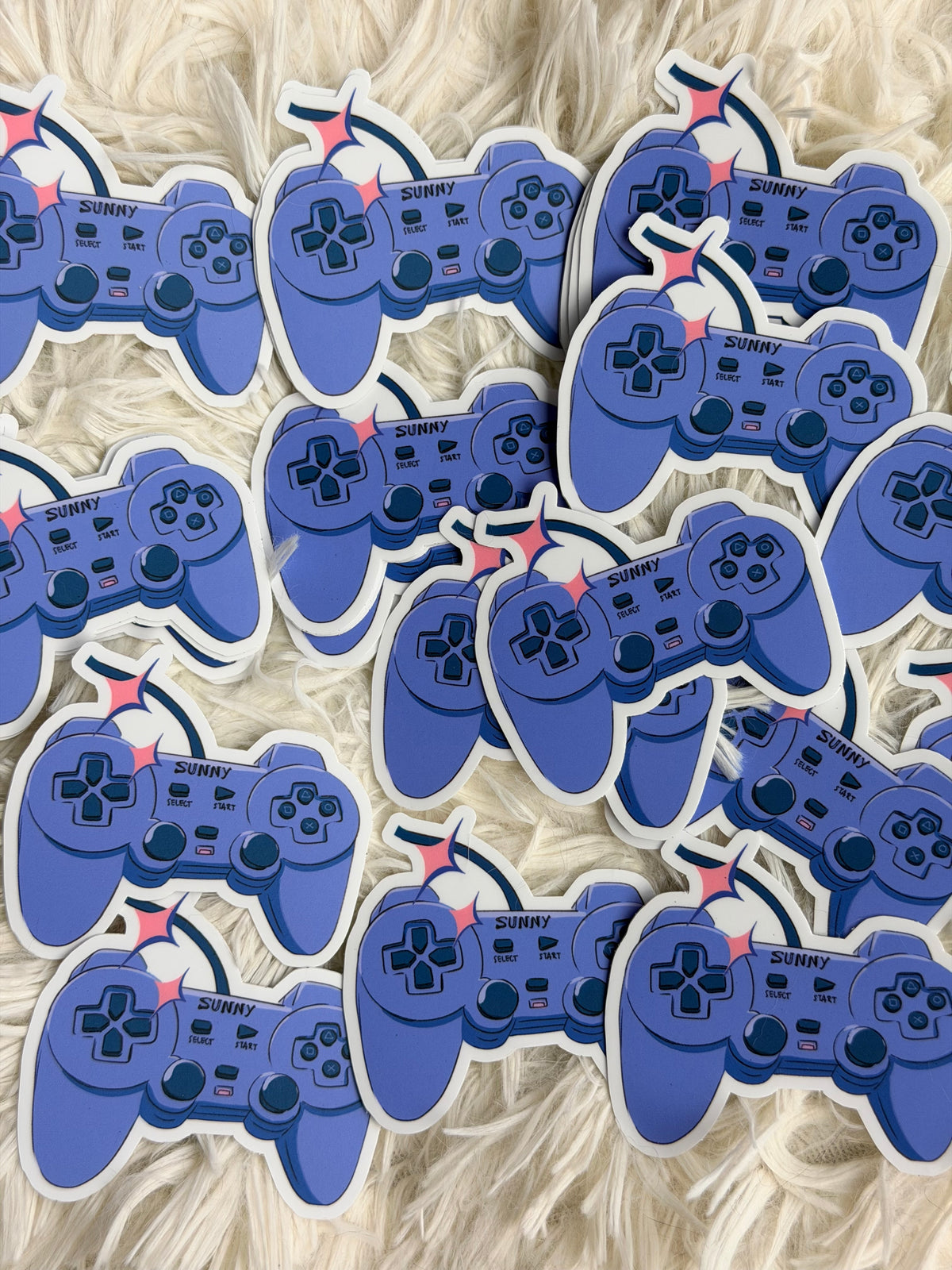 Retro Gamer Controller Lo-Fi Vinyl Sticker