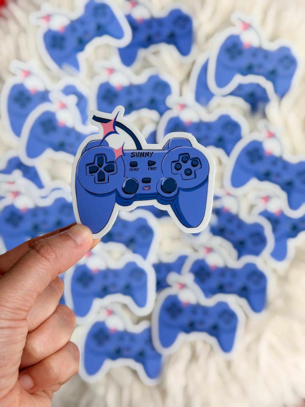 Retro Gamer Controller Lo-Fi Vinyl Sticker
