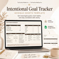 Intentional Goal Tracker – Google Sheet Planner
