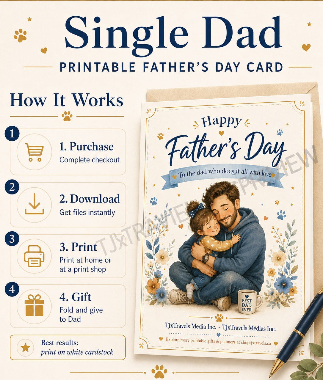 FINAL CALL!! - Father's Day Printable Digital Card | Instant Download