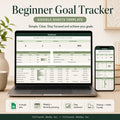 Beginner Friendly Goal Tracker – Weekly & Monthly Planner (Google Sheets)